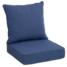 Load image into Gallery viewer, 24 in. x 22.5 in. Oceantex Deep Marine 2-Piece Deep Seating Outdoor Lounge Chair Cushion