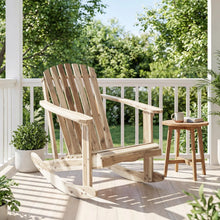Load image into Gallery viewer, Tangkula Adirondack Rocking Chair with Slatted Seat and High Fanned Back