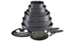 T - Fal Ingenio Expertise Nonstick 14 - Piece Cookware Set, Induction Oven Safe up to 500F, Detachable Handle, Onyx Black