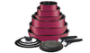 T - Fal Ingenio Expertise Nonstick 14 - Piece Cookware Set, Induction Oven Safe up to 500F, Detachable Handle, Onyx Black